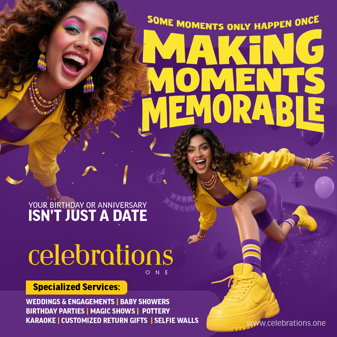 Indoor celebration decor with floral details